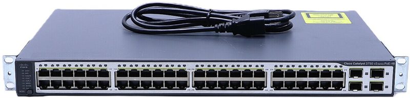 Коммутатор Cisco WS-C3750V2-48PS-E