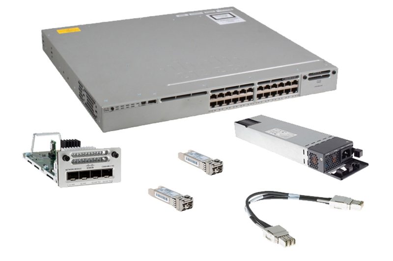 Коммутатор Cisco WS-C3850-24P-S-DP10G