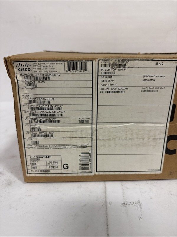 Коммутатор Cisco WS-X4748-RJ45V+E