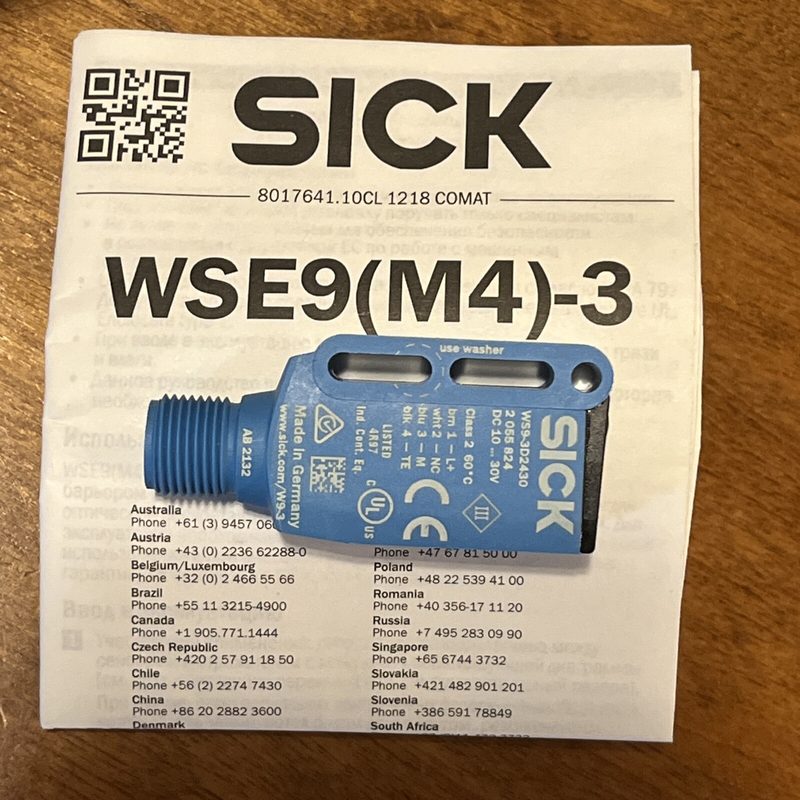 Фотоэлектрический датчик SICK WS9-3D2430