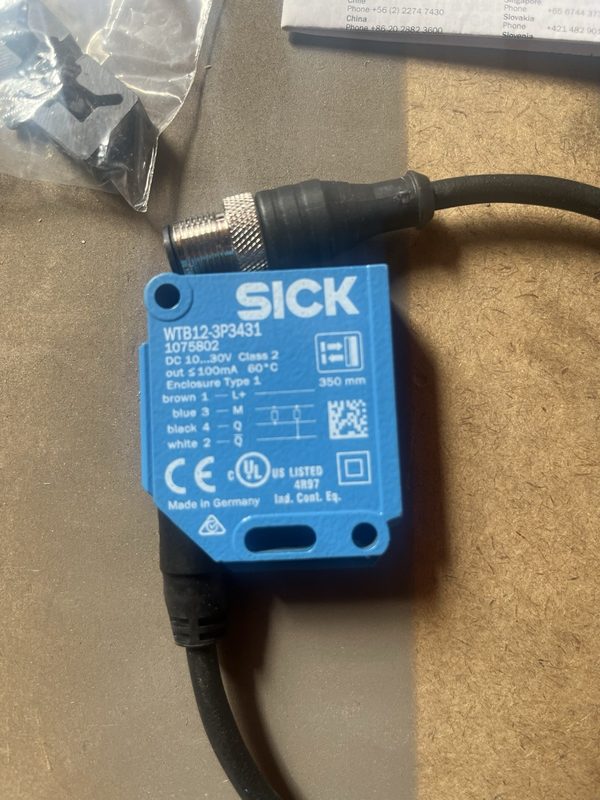 Датчик приближения SICK WTB12-3P3431