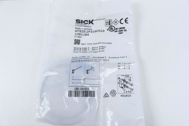 Фотоэлектрический датчик SICK WTB2S-2P3160S29