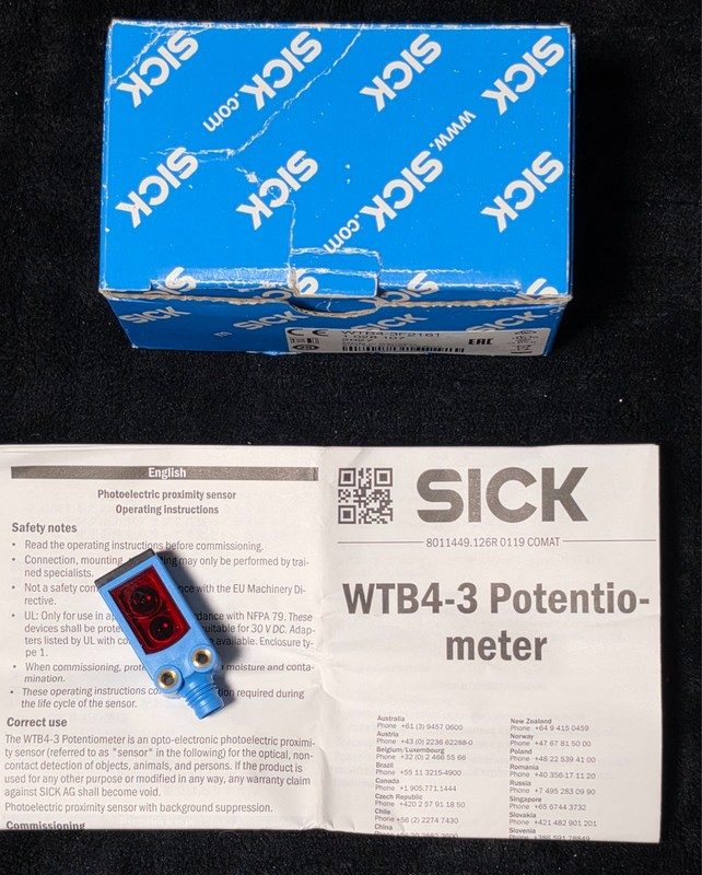 Фотоэлектрический датчик SICK WTB4-3F2161