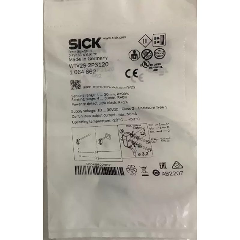 Фотоэлектрический датчик SICK WTV2S-2P3120