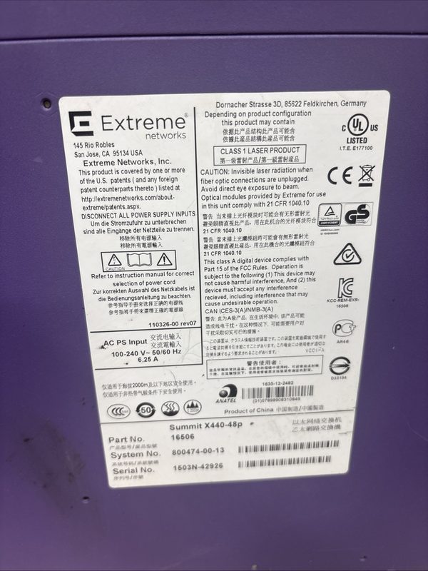Коммутатор Extreme X440-48P