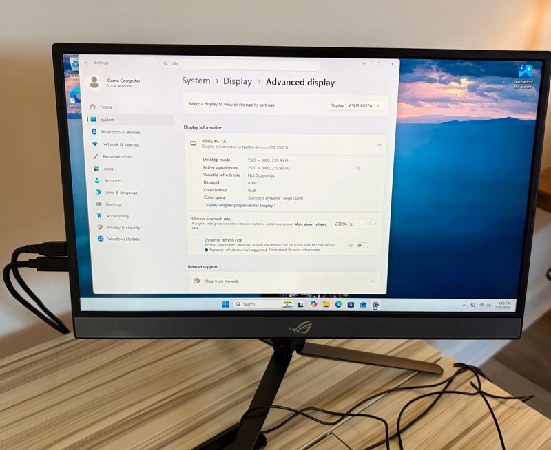Оборудование видеонаблюдения ASUS XG17AHP