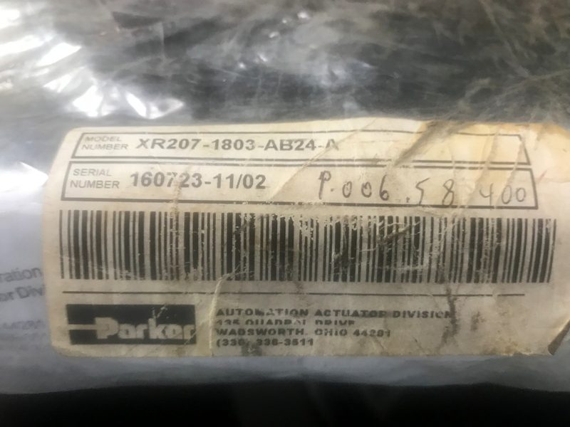 Пневмопривод Parker XR207-1803-AB24-A