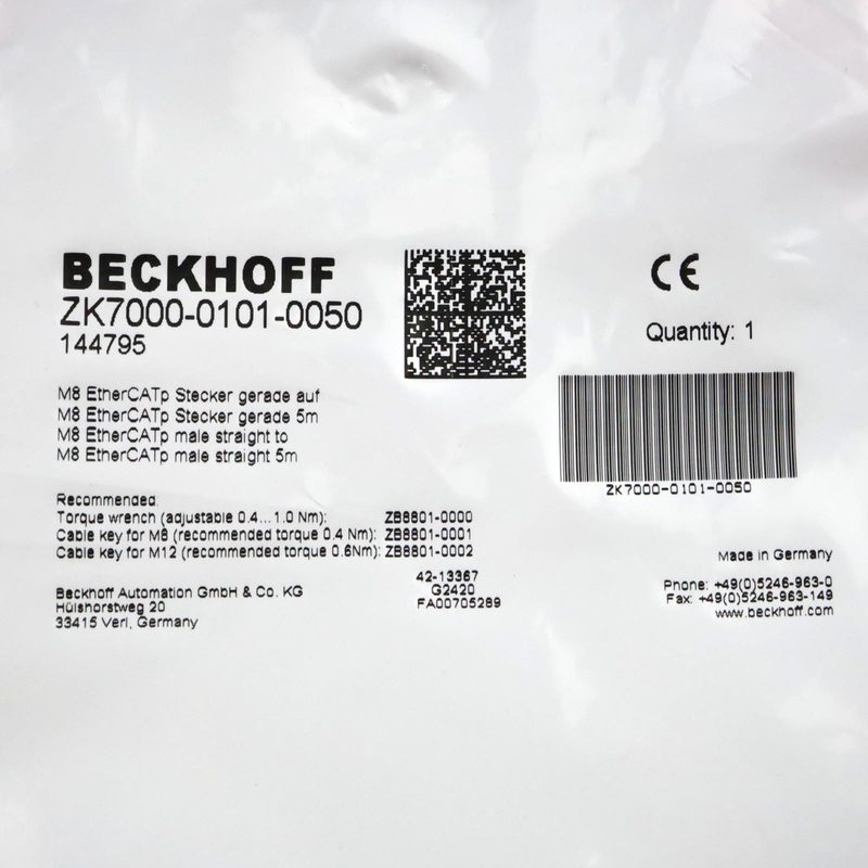 Кабель Beckhoff ZK7000-0101-0050