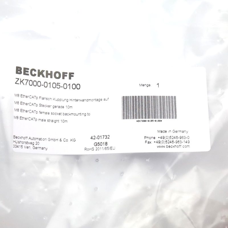 Кабель Beckhoff ZK7000-0105-0100