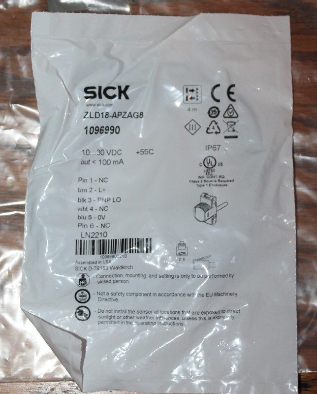 Фотоэлектрический датчик SICK ZLD18-APZAG8