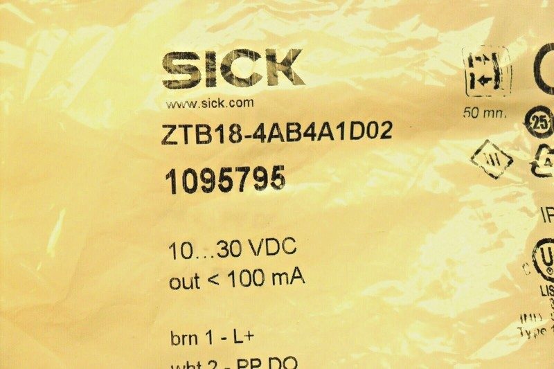 Фотоэлектрический датчик SICK ZTB18-4AB4A1D02