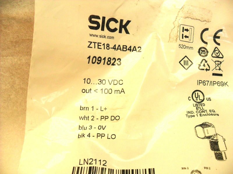 Фотоэлектрический датчик SICK ZTE18-4AB4A2